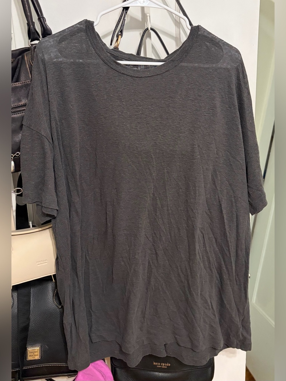 Grey Casual Crew Neck Shirt
